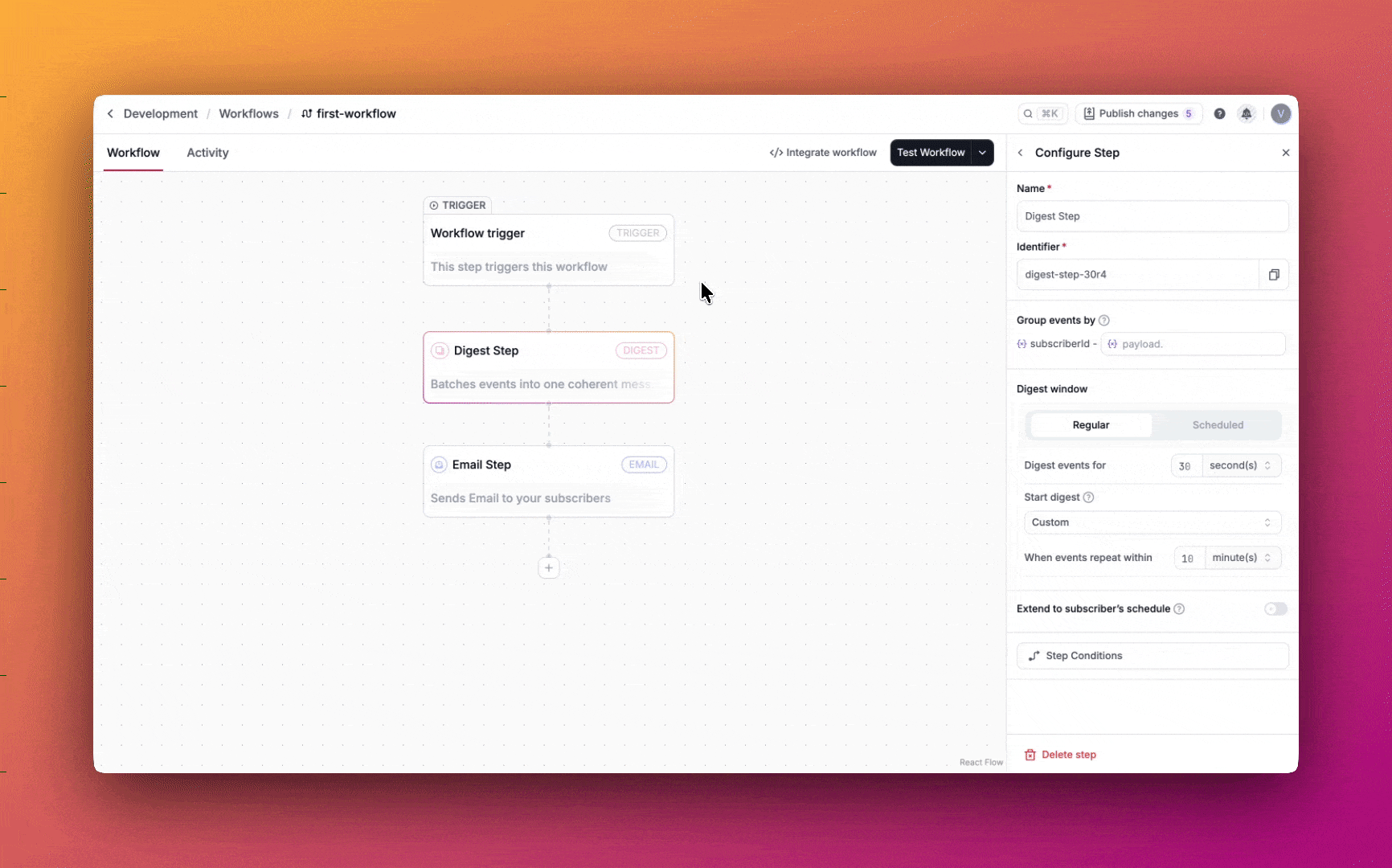 Configure digest